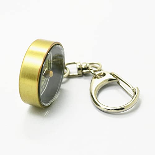 Brújula de bolsillo retro portátil con llavero de zinc miniatura 7