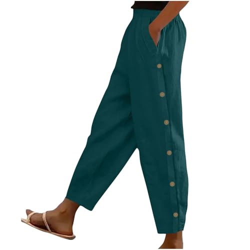 Women's Solid Color Long Pants, Casual and Elegant, Versatile for Daily Wear