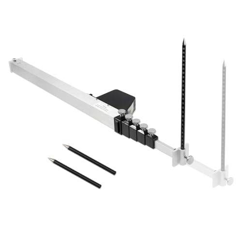 MTAA Telescoping Measuring Tram Gauge 28 to 10 Adjustable Measuring Tool for Car Repair Tram Gauge Construction Machinery Maintenance 4 Pointers