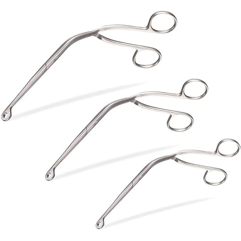 AAProTools Magill Forceps 6" + 8" + 10" (Infant + Child + Adult) ENT Anesthesia Instruments EMT EMS Supplies, Long Forceps, Stainless Steel Supplies Cover