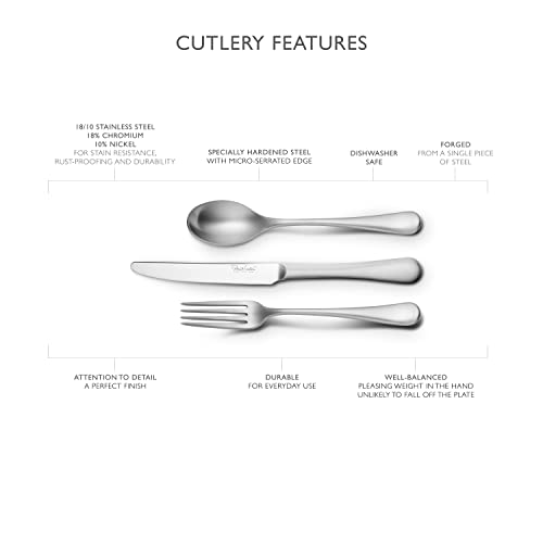 Robert Welch Radford Satin Small Coffee Spoon, Set of 8. Suitable for Espresso Small Coffee. Made from Stainless Steel. Dishwasher Safe - Image 3