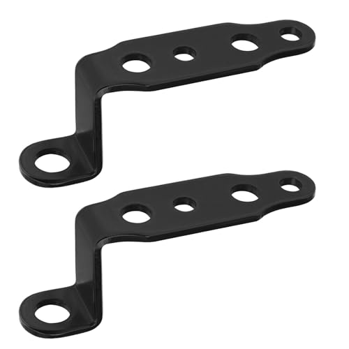 The Lord of the Tools 2pcs Support d'extension Projecteur de Rétroviseur Support de Montage Projecteur Support d'extension de Lumière de Rétroviseur pour Motos Tout-terrain Scooters, Noir