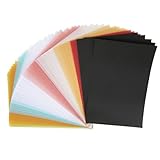 MOPFOL 50 Pcs Colored Vellum Paper 15x10cm - Translucent Tracing Sheets for Art & Craft, Non-Deformation...