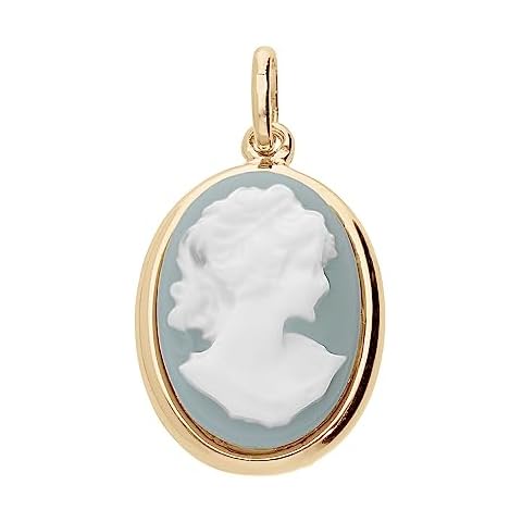 Pendentif Camée résine bleue 1001 Bijoux Cover