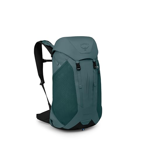 Osprey Hikelite LT 30L Hiking Backpack - Lightweight Travel Daypack with Rain Cover for Men and Women, Cascade Blue