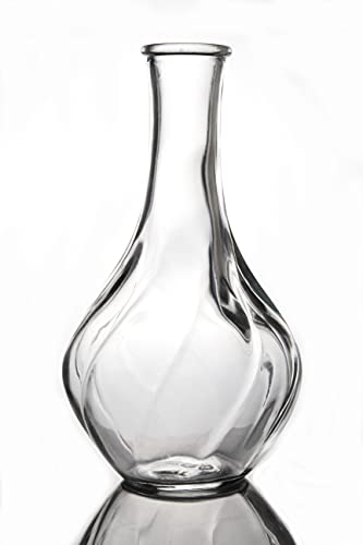 IKEA VILJESTARK Vase, Thin Neck Vase, Flower Pot, Table Vase for Decoration (Clear Glass - 17 cm)