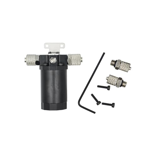 Filtre à huile hydraulique miniature en métal noir avec crépine interne pour camion RC