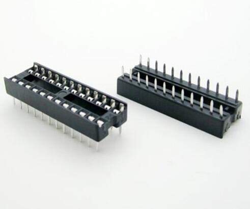 Wiring Connecting Terminals - 20PCS/lot 24 Pin DIP Square Hole IC Sockets Adapter Narrow 24Pin Pitch 2.54mm Connector