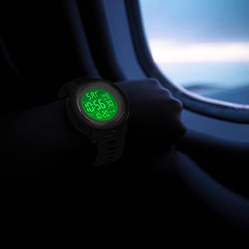 image for CakCity Digital Sport Waterproof Watches for Men Military Watches with