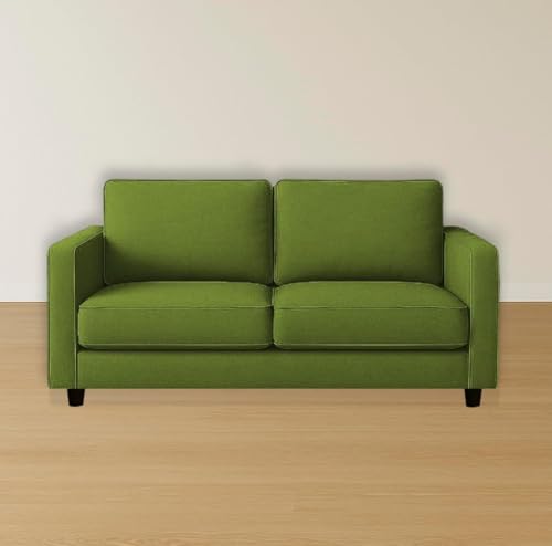 Image of The MM Furniture store Premium Fabric Sofa - Olive (2 Seater)