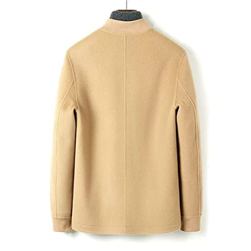 CHUNYU Herfst en winter tweed jas heren korte staande kraag dubbelzijdige wollen jas jeugd casual niet-kasjmier jas - Image 4