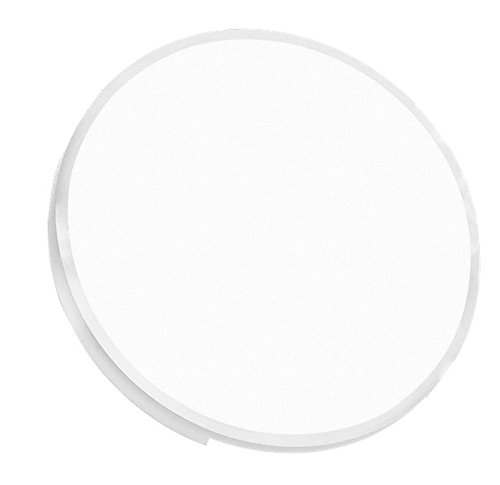 Preisvergleich Produktbild LED Treppenbeleuchtung EDGE aus Aluminium in rund für Schalterdoseneinbau 68mm - Warmweiß 3000K - Farbe weiß [Stufenbeleuchtung - Wandbeleuchtung - indirekt]