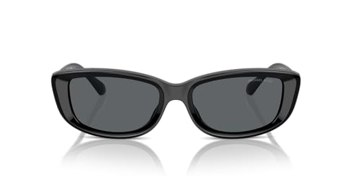 La Mejor Lista de Lentes Michael Kors Mujer , listamos los 10 mejores. 47 Michael Kors Mk2210u Asheville - anteojos de sol rectangulares para mujer, Negro/Gris Oscuro Sólido, 54 mm