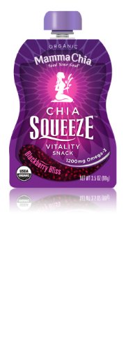 Mamma Chia Organic Blackberry Bliss Chia Squeeze Vitality Snack, 3.5 oz