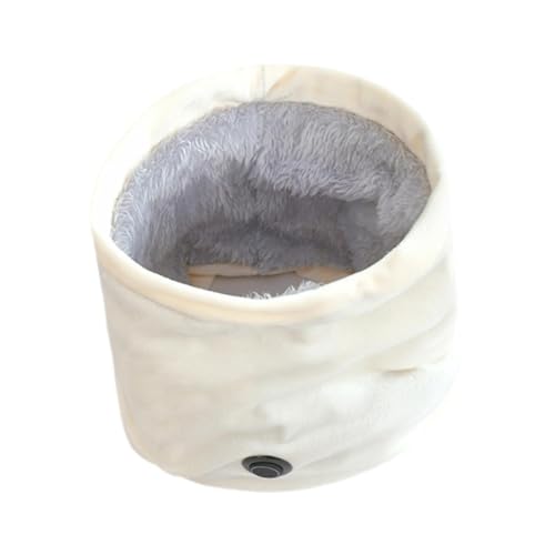 Adjustable Heated Scarf with Three Temperature Options USB Powered Plush Neck Warmer for Outdoor Activities 11.81x9.06 Inch- Beige4