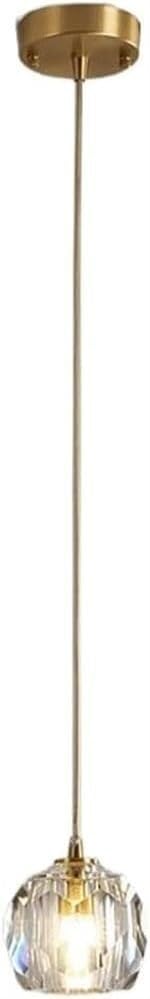 RWCCCRWLampe suspendue moderne en verre de cristal à tête unique, lustre de luxe en fer forgé, éclairage de plafond, longue ligne, petites lampes suspendues, Intérieur