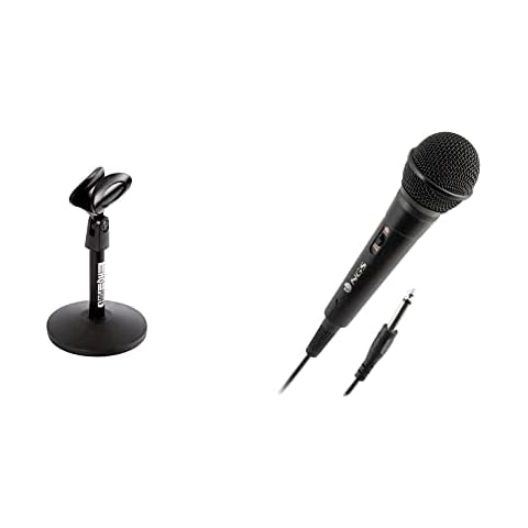 Mezclador de línea de 4 canales Behringer MICROMIX MX400 y Micrófono Vocal Dinámico NGS Singer Fire Cover
