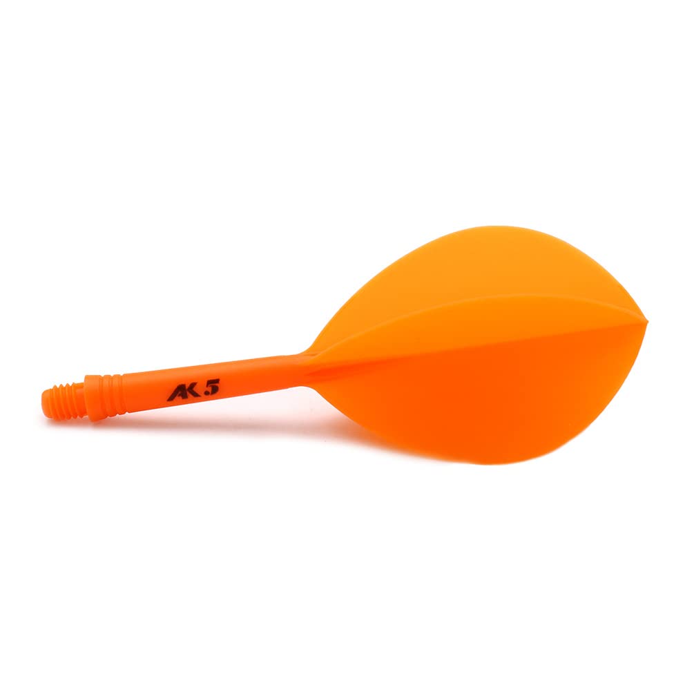 CUESOUL Rost Eje de dardo Integrado y Plumas estándar/lágrima de Pera/Forma Delgada con patrón Atractivo, Juego de 3 Piezas - 3