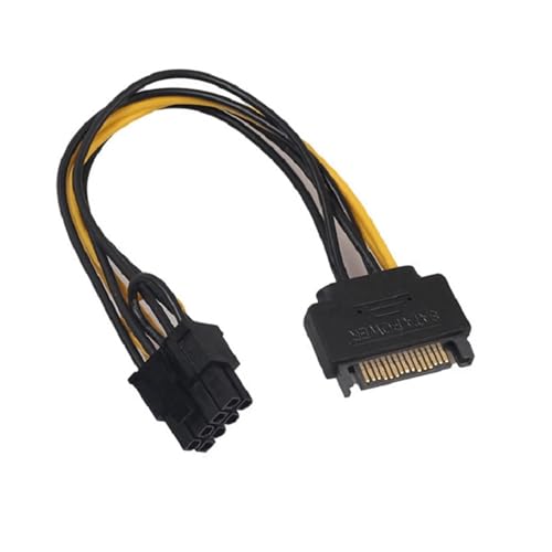10 piezas cable conversor SATA 15 Pin a PCIe 8 Pin