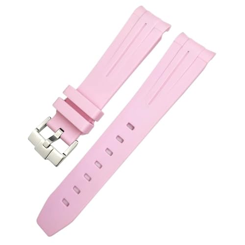 Caoutchouc de Silicone 20mm pour Montre GMT Moon Premium Éléments Inox