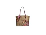 COACH Women's Mollie Tote in Signature Canvas (Signiture Canvas - Khaki Multi Floral)
