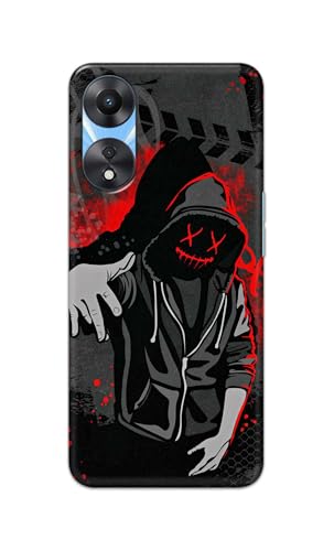 Image of Printed Hard Back Cover for Oppo A78 5G Back Cover (Hoodie Rapper) -190724(EA)