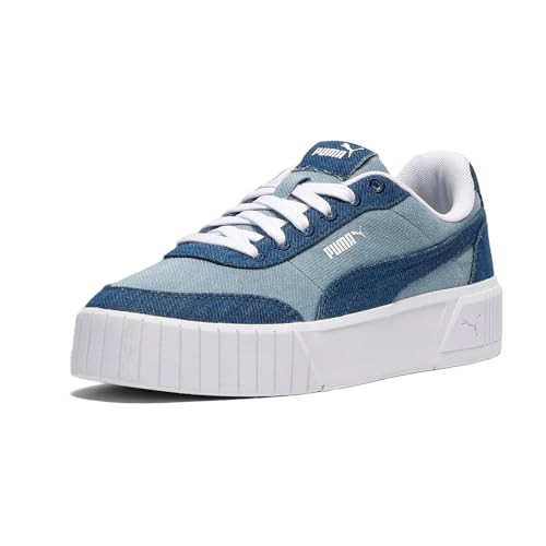 PUMA Womens Carina Mia Denim Sneakers Shoes Casual - Blue2