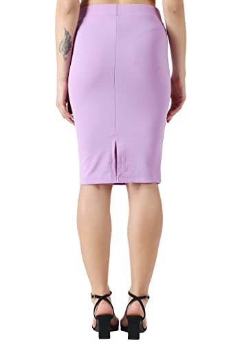 Image of POPWINGS Casual Solid Pencil Skirt for Women || Semi-Formal Office Wear Knee-Length Skirt for Women || Stylish Mini Skirt for Women || Summer Pencil Skirt for Women