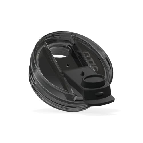 RTIC Essential Tumbler Replacement Lid 20 oz Only Threaded Screw-On Leak-Resistant Lid Compatible Essential 20 oz Tumbler Black Replacement Tumbler Lid