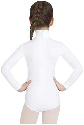 Capezio Girls' Team Basic Turtleneck Long Sleeve Leotard with Snaps2