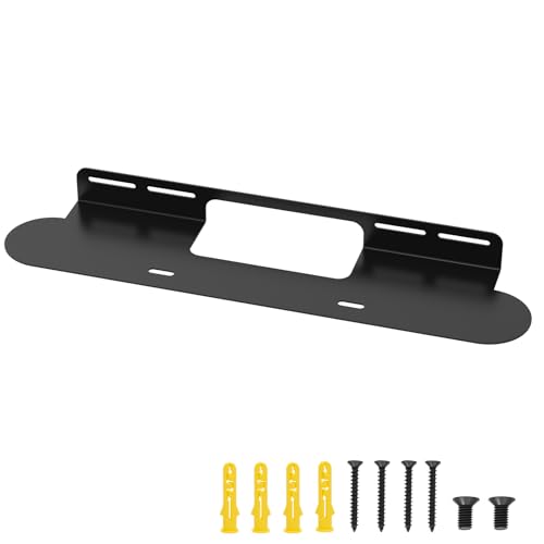 Powanfity サウンドバー マウントキット スピーカースタンド 壁掛け サウンドバー 取り付け金具 小型 必要な取り付けアクセサリが付属 壁掛けスピーカー ブラケット約42×9.7×3.5cm