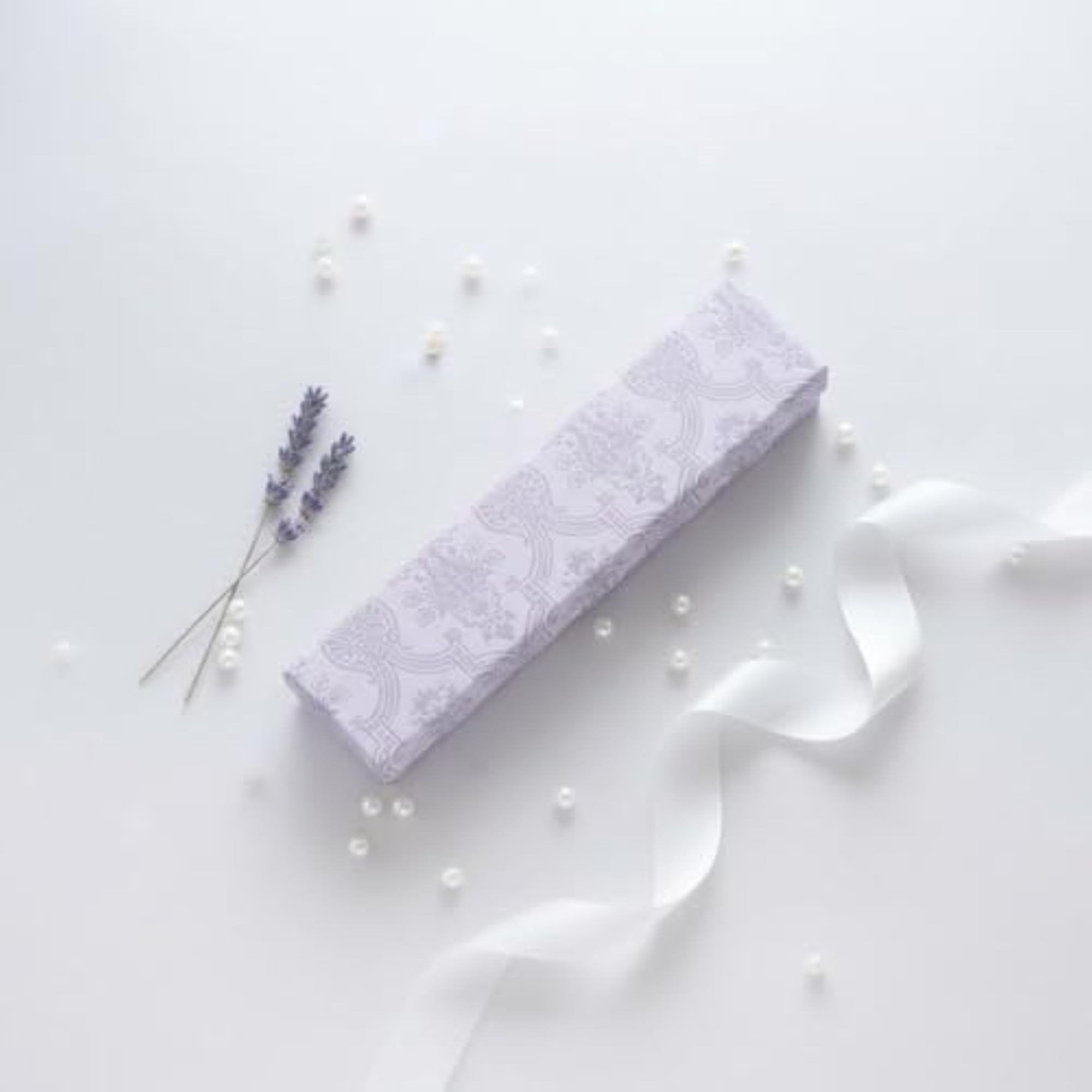 Lift-Removable Lid Lavender Jewelry Box, Gift Box