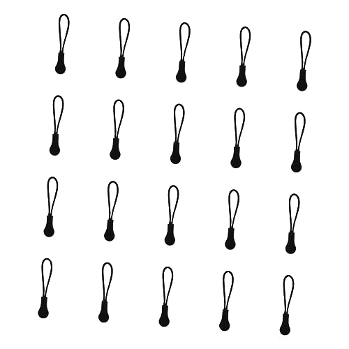 BELLIFFY Zipper Tag Pulls 20pcs Zipper Pulling Cord for Backpacks Luggage and Clothing (Safe Portable)