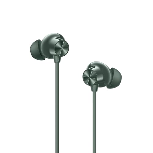 Image of Original Neckband for OnePlus Z2 ANC Neckband Bluetooth with Powerful ANC Heavy Bass Stereo Sound Magnetic Control Sweat Resistant [Green]