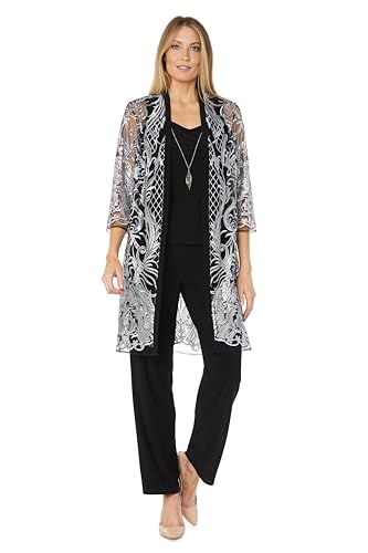 Image of R&M Richards Women's Threaded Charm Sequin Set