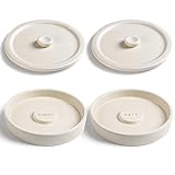 Cosnou Ceramic Margarita Salt Rimmer with Lid Set of 2 Home Bar Accessories for Seasoning - Rimmers for Drinks - Bartender Kit Tools - Bar Decor οΌSugar Salt Rimmer Plate οΌHand MakeοΌ