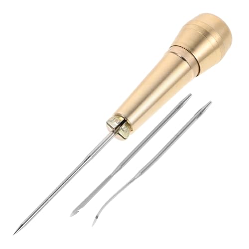 LALAFINA Handmade Shoe Repair Tool Sewing Tool Welting Awl Leather Stitching Pouch User-Friendly Design Efficient