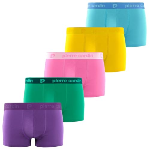 Pierre Cardin Underwear Homme Pca/1/Bcx5/Col95 Boxeur Ajusté, Violet/Rose/Bleu/Vert/Jaune, L EU