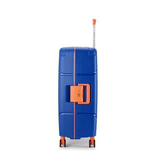 Image of American Tourister Men's Circurity Polypropylene Hard 4 Wheel Spinner Trolley Bag (Size - 78, Blue), Large