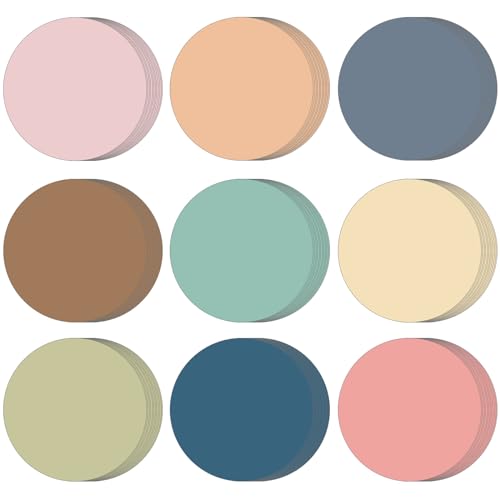 Geyee 108 Pcs Circle Cutouts Paper Boho Bulletin Board Cutouts Assorted Color Circle Shaped Die Cut for Classroom Decor Teachers DIY Craft Office School Bulletin Board Decorations(3.5 Inch)