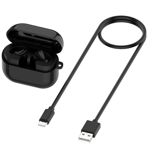 XBERSTAR Charging Case for Samsung Galaxy Buds 3 Charger Box Support Wireless/Wired Charging (Black)