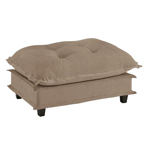 Image of Ottoman for Sectional Couches for Living Room, Light Coffee Ottoman Seat for Modern Chenille Deep Seat Sofa Set, Salas para Casa, High Back Cloud Couch Modular Sectional Sets