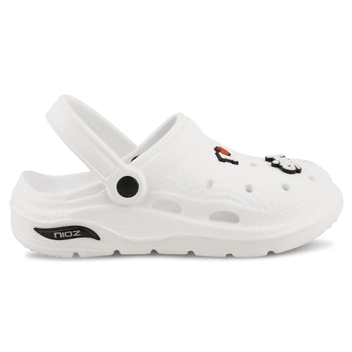 NIOZ | Solid Color | Clogs with Charms | EVA Comfort | Heel Support | Water Resistant (Pearl White, 6) (B0CPPQ7NF7) Amazon Price History, Amazon Price Tracker