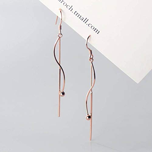 TYERY S925 Plata Temperamento Coreano Moda Ola Gancho Cover