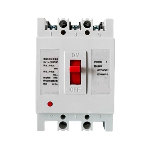 Interruptor de aire DZ15-100/390 63A trifásico con caja transparente