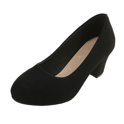 Zapatos de tacón alto para mujer, zapatos formales, sandalias cerradas, sandalias francesas Mary Jane transpirables, cómodos, zapatos de tacón de bloque estables para entrevista de oficina, Estilo B01