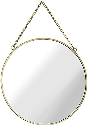 GreyZouq Gold 25cm Round Mirror
