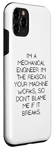 Image of iPhone 11 Pro Motivational Saying Mechanical Engineer Learning School Gag Case