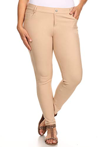 Image of YELETE Women's Basic Five Pocket Stretch Jegging Tights Pants