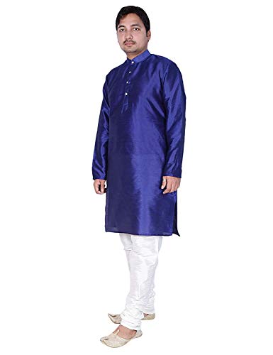 Image of Silk Blend Men's Kurta Pyjama Set /Kurta Pajama for Men